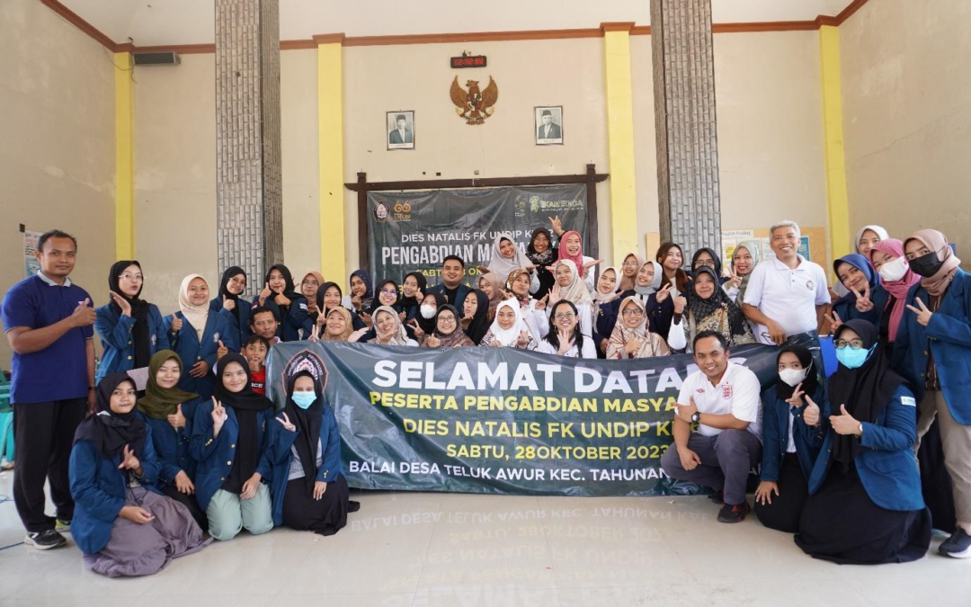 Diponegoro University Faculty of Medicine Community Service at Teluk Awur Village Hall