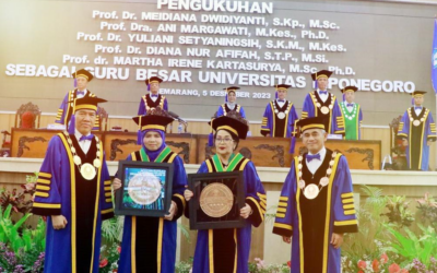 Three outstanding members of the UNDIP Faculty of Medicine have been officially appointed as professors