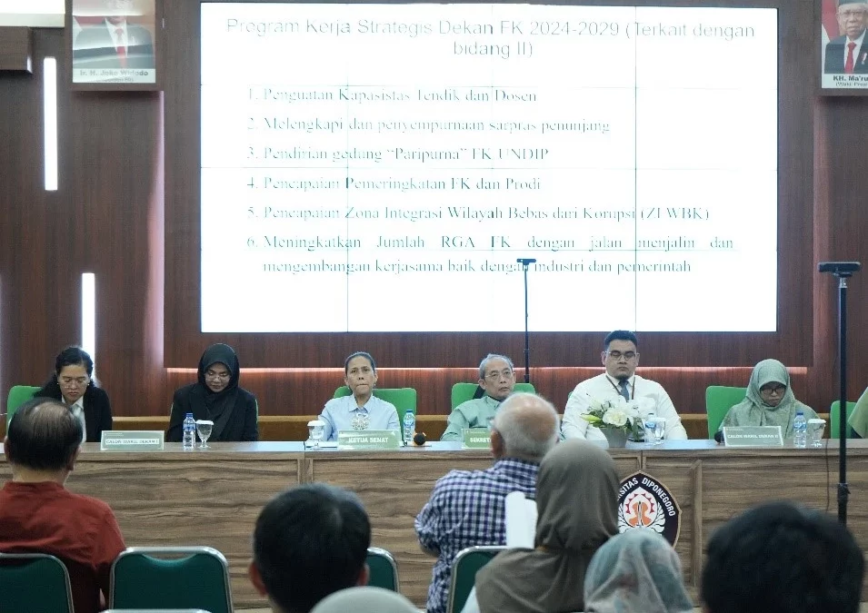 Sidang Senat Terbuka Pemaparan Rencana Kerja Calon Wakil Dekan Fakultas Kedokteran Universitas Diponegoro Periode 2024-2029