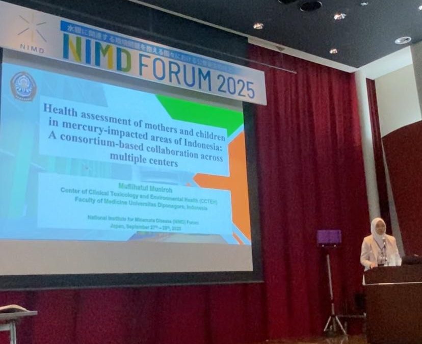 Riset di Bidang Toksikologi Merkuri Tim Riset Fakultas Kedokteran Undip Diakui Pada NIMD Forum 2025 Japan